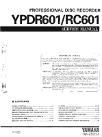 Yamaha YPDR-601 - Service Manual 